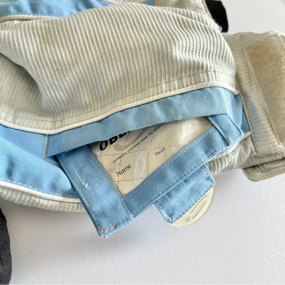 Obermeyer girls one piece snow ski suit 6 turbo board blue zip hood winter blue - Picture 10 of 16